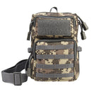 8" 3P Molle Tactical Outdoor Sports Waist Bag Accessory Kit with Shoulder Strap Mini Phone Pockets Molle Module Package