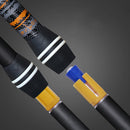 1 PC Carbon Fiber 49-100cm Collapsible Trekking Pole Dual Inner Lock T Handle Mountaineering Pole
