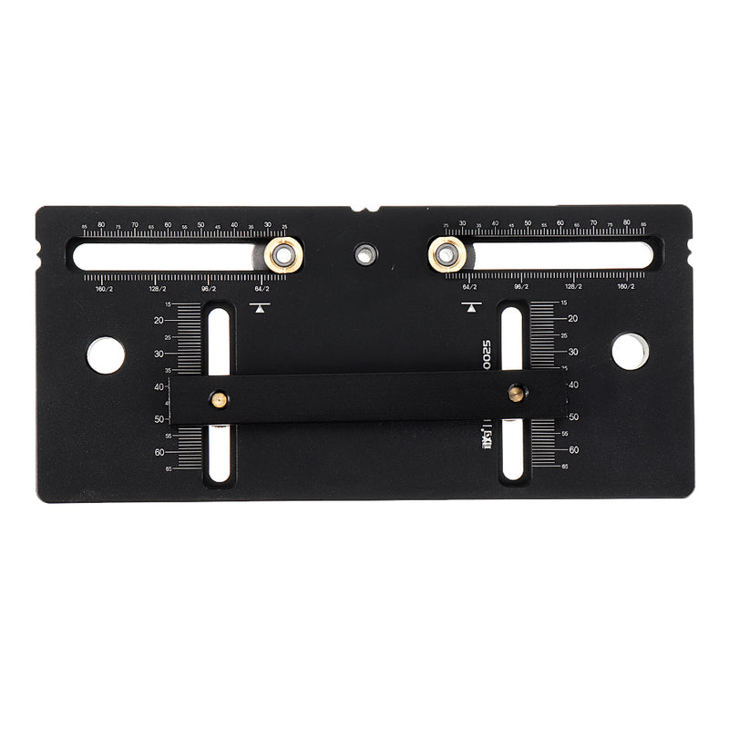 Aluminum Alloy Adjustable Metric Cabinet Hardware Jig 4mm Cabinet Door Knob Handle Install Drill Guide Template Jig