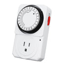 24 Hours Plug-in Timer Switch Mechanical Programmable Socket Electricity Power Switch