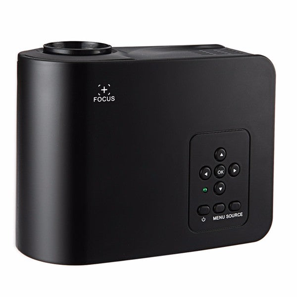 Portable 480 x 320 Pixels 80LMS LCD Projector Home Cinema with HDMI USB AV VGA SD Interface