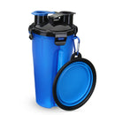 2 In 1 Pet Dog Food Water Bottle Portable Dog Travel Water Bottle With Dog Bowl