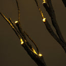 24 LED Snow Tree Night Light Warm White Twig Branch Christmas Holiday Home Party Decor Lamp 60cm