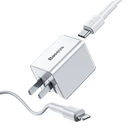 Baseus 18W PD Qucik USB Charger + PD 18W C-Ldata Cable for MacBook Pro/Air iPhone/iPad Pro