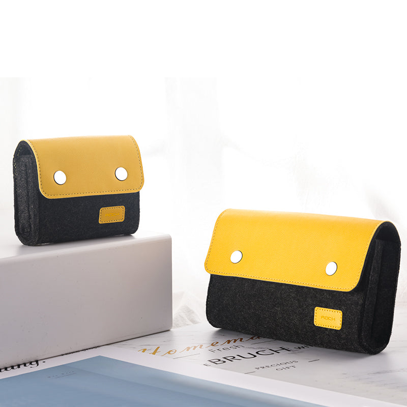 ROCK Shockproof Storage Bag Wool Felt For All Smartphone All Digital Gadget