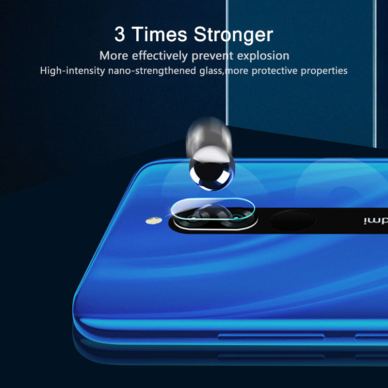 For Xiaomi Redmi 8 Bakeey Anti-Explosion Tempered Glass Screen Protector + Bakeey 2PCS Anti-Scratch Phone Lens Protector