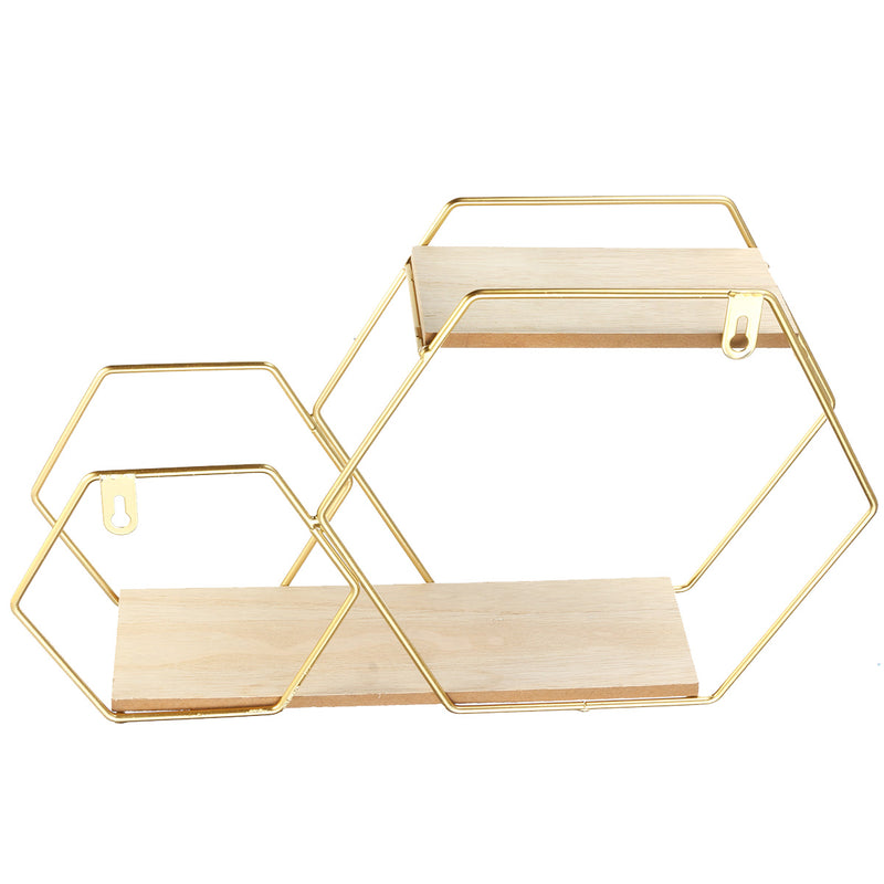 Modern Iron Stand Mount Wall Hang Shelf Receiving Frame Holder Home Decorations