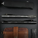 ZANLURE B23 Outdoor Hunting Rechargeable Flashlight Tactical Pen Window Breaker Gel Pen Knife Multi-function Tool
