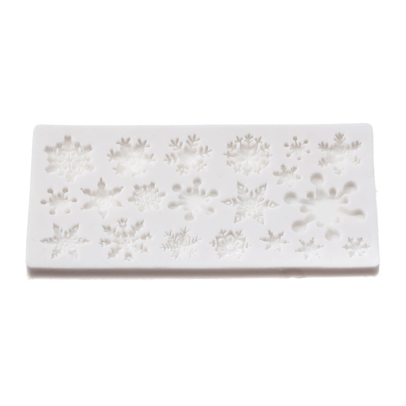 Christmas Snowflake Silicone Mold DIY Baking Fondant Cake Chocolate Decorations