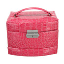 Leather Jewelry Box Storage Organizer Necklace Bracelet Ring Earring Case