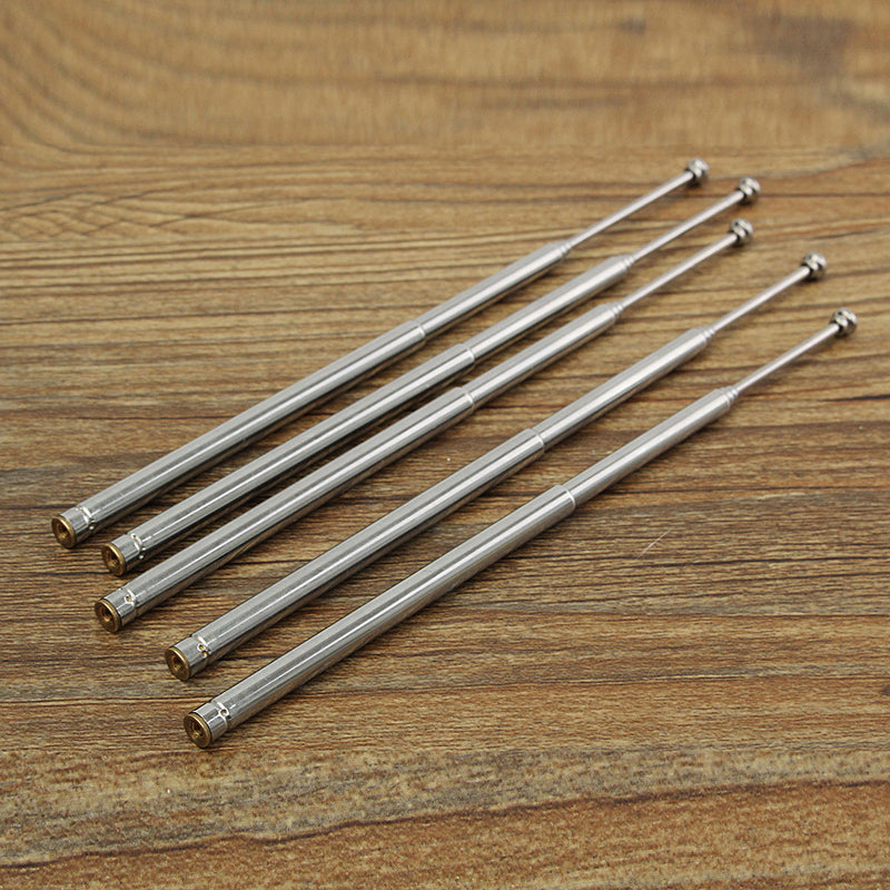 5pcs 30cm Length Telescopic Antenna Aerial FM Radio TV Replacement Tool 5 Sections
