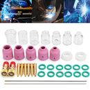 36Pcs TIG Welding Accessories Torch Stubby Gas Slot Glass Cup for WP-17/18/26