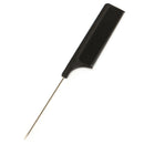 20cm 8'' Fine-tooth Metal Pin Hairdressing Hair Style Rat Tail Comb Black