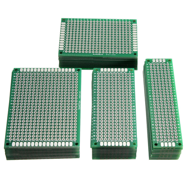 Geekcreit 80pcs FR-4 2.54mm Double Side Prototype PCB Printed Circuit Board