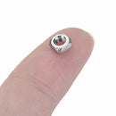 Suleve M4SN1 M4 304 Stainless Steel Square Nut Machine Screw Nuts 50Pcs