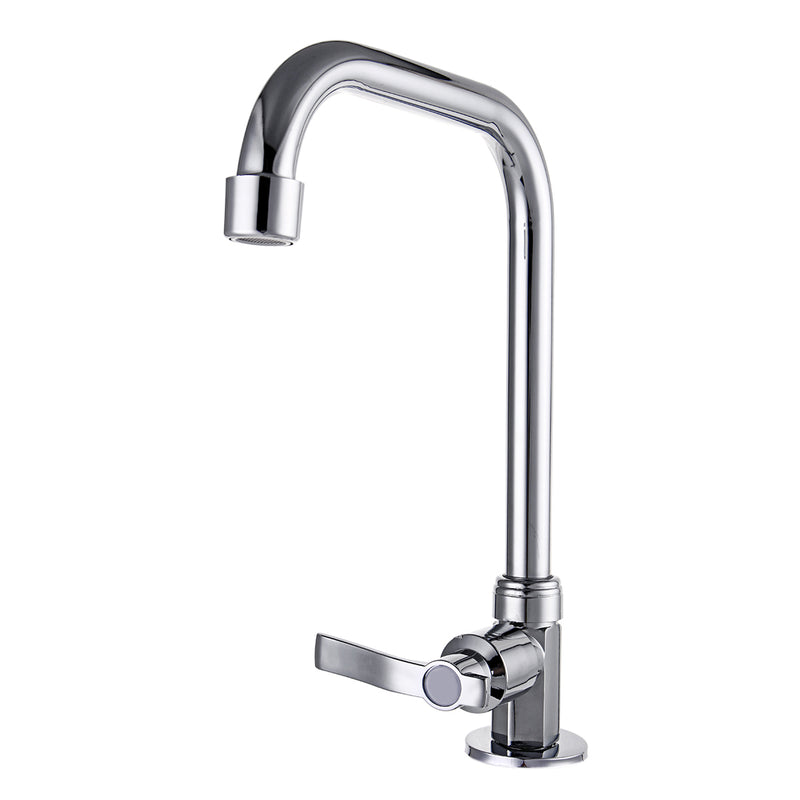Stainless Steel Single Hole Faucet Kitchen Wash Basin Rotate Water Taps Mixer