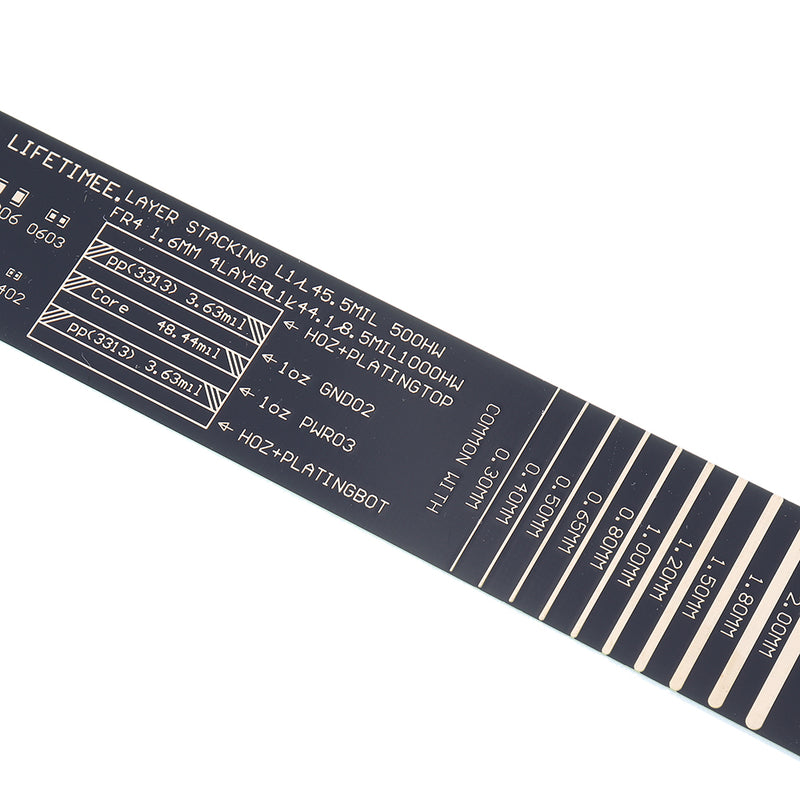 1Set 15cm 20cm 25cm Multifunctional PCB Ruler Measuring Tool Resistor Capacitor Chip IC SMD Diode Transistor Package 180 Degrees