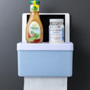 Wall-mounted Tissue Paper Container Box Holder Storage Organizer Shelf Bathroom Tissue Box