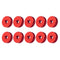10Pcs M5 Manual Knurled Thumb Aluminum Alloy Screw Nut Spacer Flat Washer