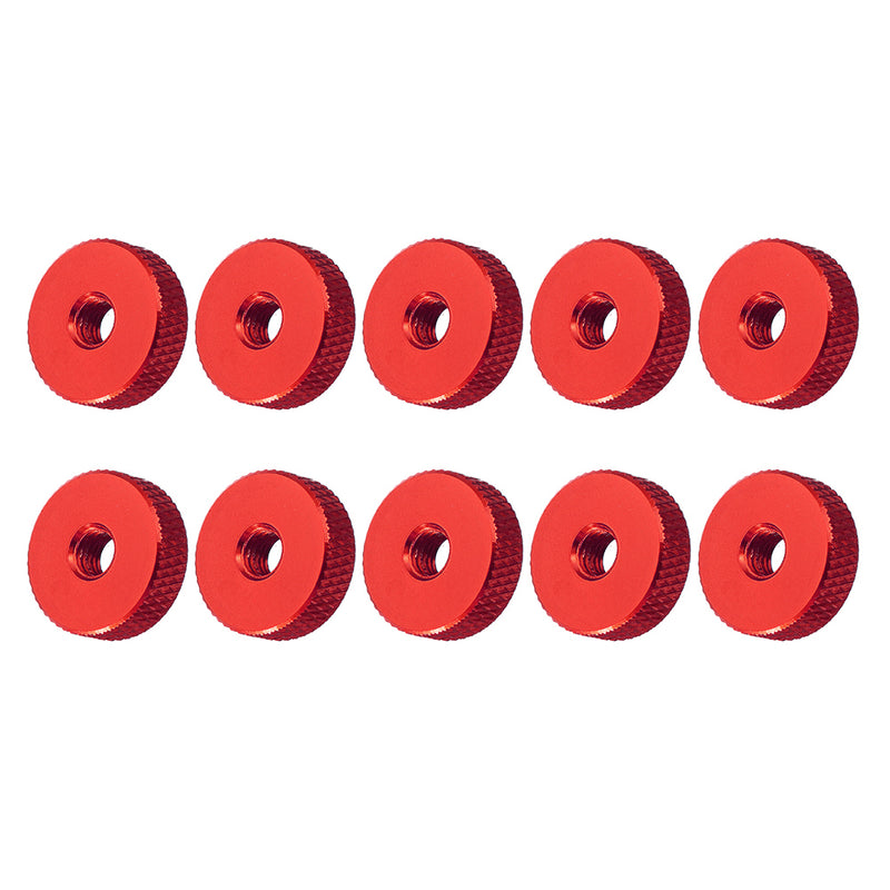 10Pcs M5 Manual Knurled Thumb Aluminum Alloy Screw Nut Spacer Flat Washer
