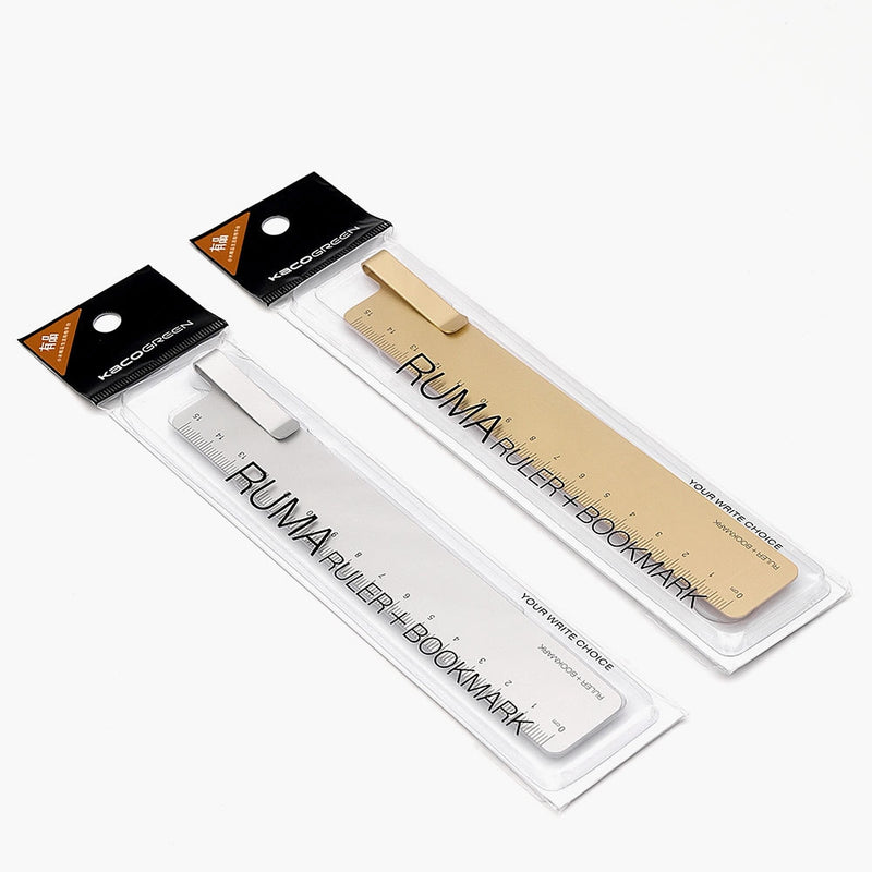 Xiaomi RUMA Bookmark Measuring Tool 15cm Stainless Steel Metal Straight Ruler Office School