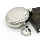 5oz Mirror Glossy Jug 201Stainless Steel Round Whiskey Flask Portable Alcohol Hip Flask Wine Bottle