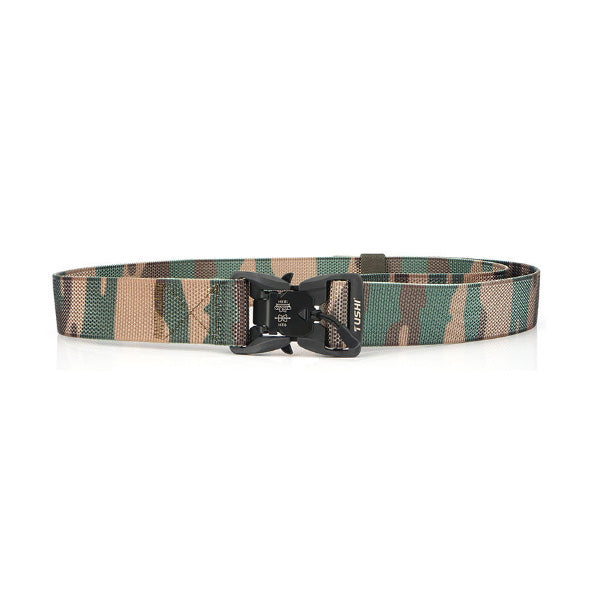 TUSHI CM9S 125cm Magnetic Buckle Heavy Duty Tactical Belt Camouflage Quick Release Nylon Waist Belt