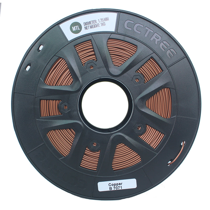 CCTREE 1.75mm 1KG/Roll Metal Bronze/Copper Filled Filament
