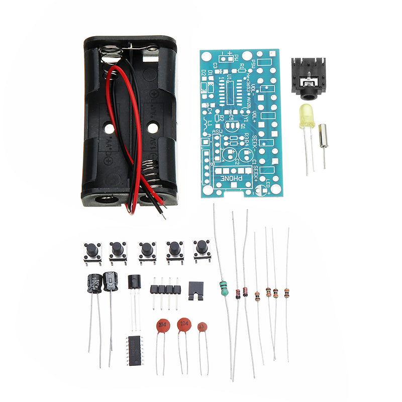 DC 1.8V To 3.6V DIY 76MHz To 108MHz Wireless Stereo PCB FM Radio Module Learning Kits