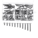 Suleve M6SH2 88Pcs M6 Hex Socket Cap Head Screw Bolts Assortment Set 304 Stainless Steel