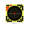 50 Pack 8'' Bullseye Splatterburst Stick Splatter Adhesive Archery Shooting Target Paper