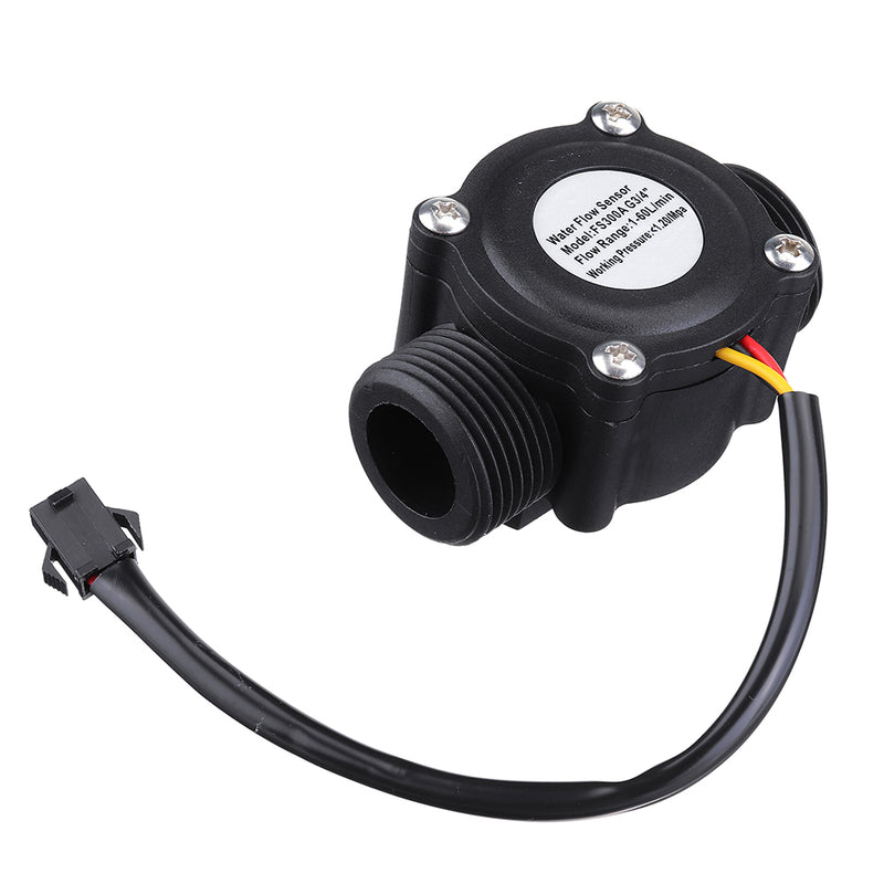 FS300A G3/4 DN20 Hall Flow Sensor 6 Points Air Conditioning Water Flow Sensor 1-60L/MIN