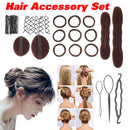 Women Girls Hair Styling Donut Former Foam French Magic Bun Maker DIY Tool Hair Accessories