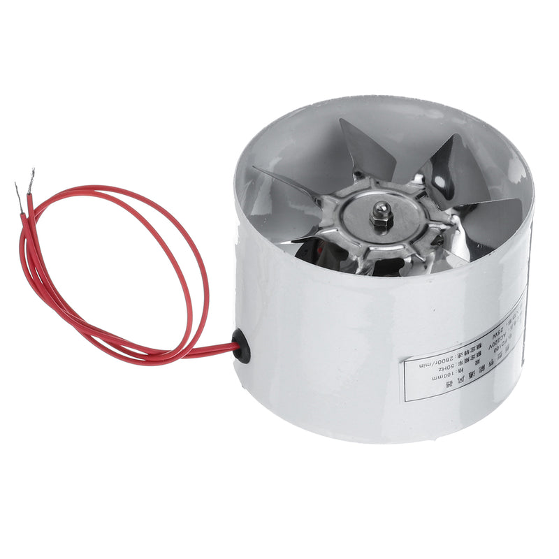 220V 100mm/4'' Round Exhaust Duct Vent Fan High Speed Ventilation Fan Kitchen Room
