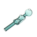 5 Inch Portable Green Glassware Glass Herb Holder Water Filter Tube Pipe Bowl