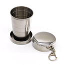 Honana HN-POC25 Stainless Steel Portable Outdoor Travel Camping Folding Collapsible Metal Water Cup