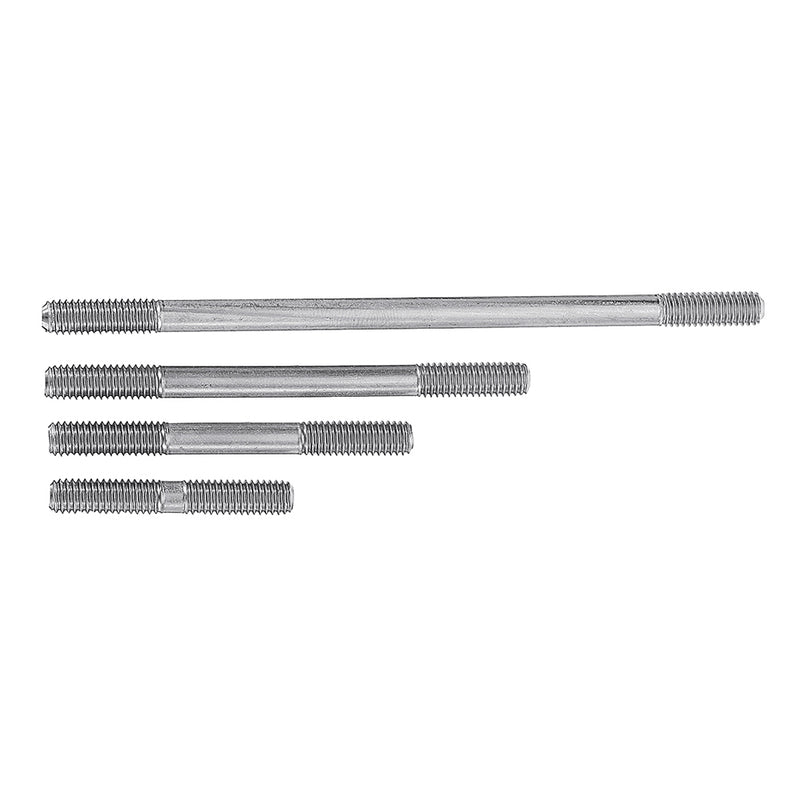 80Pcs M6 304 Stainless Steel Stud Bolt Set Threaded Stud Double Head Screw Rod with Nut Assortment Kit