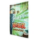 12x18 Inch Spring Parrot Happy Hour Garden Flag Mini Yard Banner Display Home Decorations