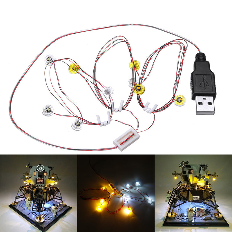 ONLY LED Light Lighting Kit For Lego 10266 Apollo 11 Moon Landing Bin Lighting
