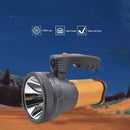 Super Bright Handheld Design Portable Spotlight USB Rechargeable Searchlight  LED Flashlight