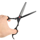 Pet Cat Dog Grooming Kit 7 Inch Scissors Hair Cutting Curved Thinning Shears Comb