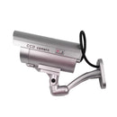 Waterproof Dummy CCTV CCD Bullet Camera with Flashing LED Light Outdoor Fake Simulation Camera