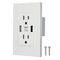 US Standard Dual USB Wall Socket Double 2.1A/3.6A Universal Plug Socket Port Power Adapter Outlet Tamper Resistant Duplex Receptacle