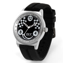 GT 005 Silica Gel Watch Band Car Racing Style Fashion Casual Sport Men Quartz Wrist Watch