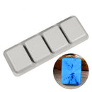 DIY Silicone Soap Mold 4 Holes for Handmade Soap Making Forms 3D Mould Oval Round Square Soaps Molds Cake Mould