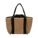 32 x 24cm Straw Bag Handbag Handmade Woven Beach Camping Travel Crossbody Bag