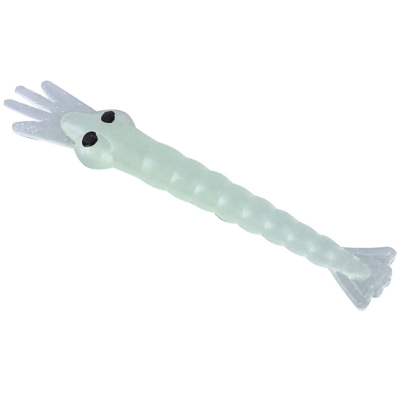 ZANLURE 50Pcs/Set 4cm 0.25g Luminous Artificial Shrimp Fishing Soft Bait Grass Shrimp Carp Squid Pesca Fishing Lure