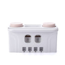 Wall Mount Toothbrush Holder Toothpaste Squeezer Automatic Toothpaste Dispenser