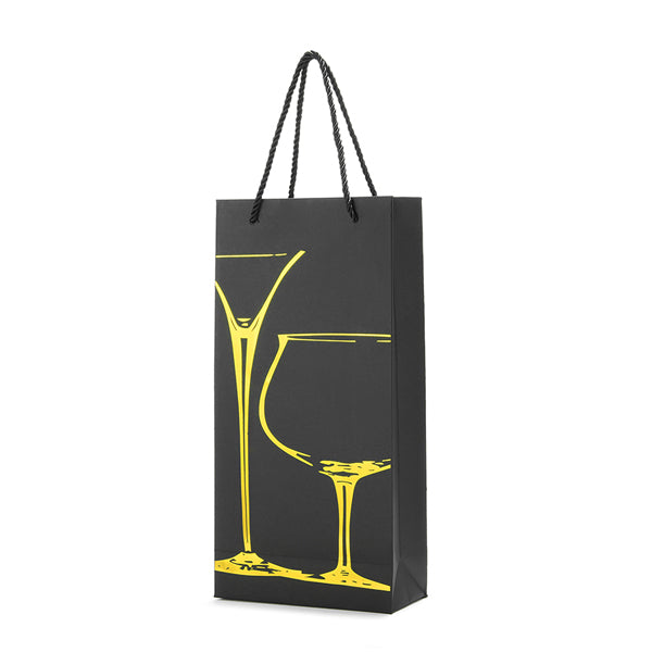 KCASA KC-PC02 Paper Wine Bottle Gift Package Bag Holder Drinks Bottle Carrier Organizer Party Supply
