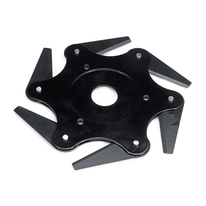 Upgraded Black 6 Teeth Blade Trimmer Head Grass Trimmer Brush Cutter Blade for Lawnmower